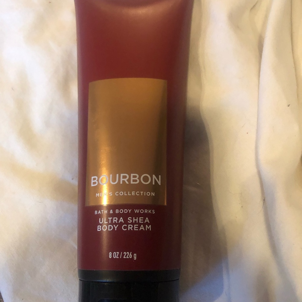 Bath & Body Works Bourbon Men's Collection Ultra Shea Cream ~ New 8 oz For Men.
